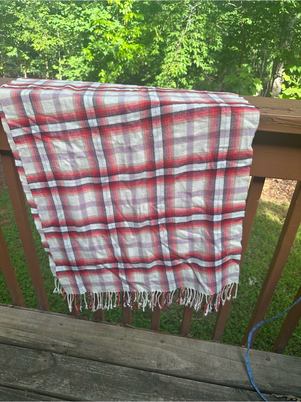 Gap large plaid scarf